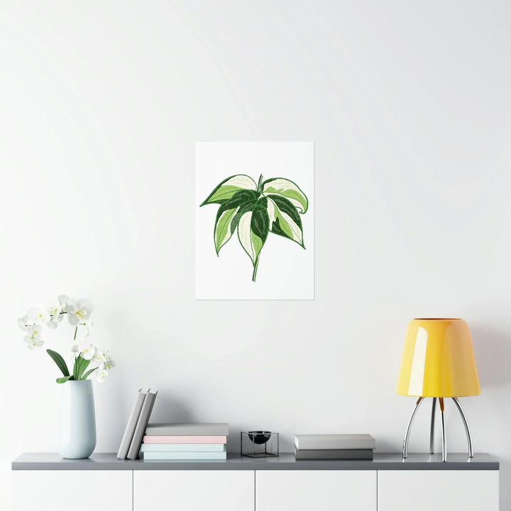 Philodendron 'Cream Splash' Print, Poster, Printify, Back to School, Home & Living, Indoor, Matte, Paper, Posters, Valentine's Day promotion, Laura Christine Photography & Design, laurachristinedesign.com
