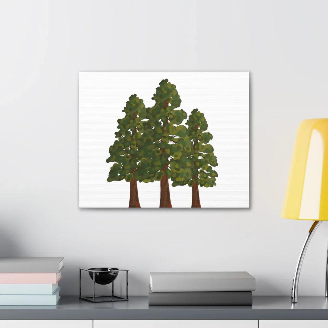 Coastal Redwoods Canvas - Stretched Cotton Canvas Art Print | Matte Finish Wall Hanging Artwork
