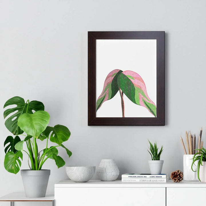 Pink Princess Philodendron Framed Print, Poster, Laura Christine Photography & Design, Framed, Home & Living, Indoor, Paper, Posters, Laura Christine Photography & Design, laurachristinedesign.com