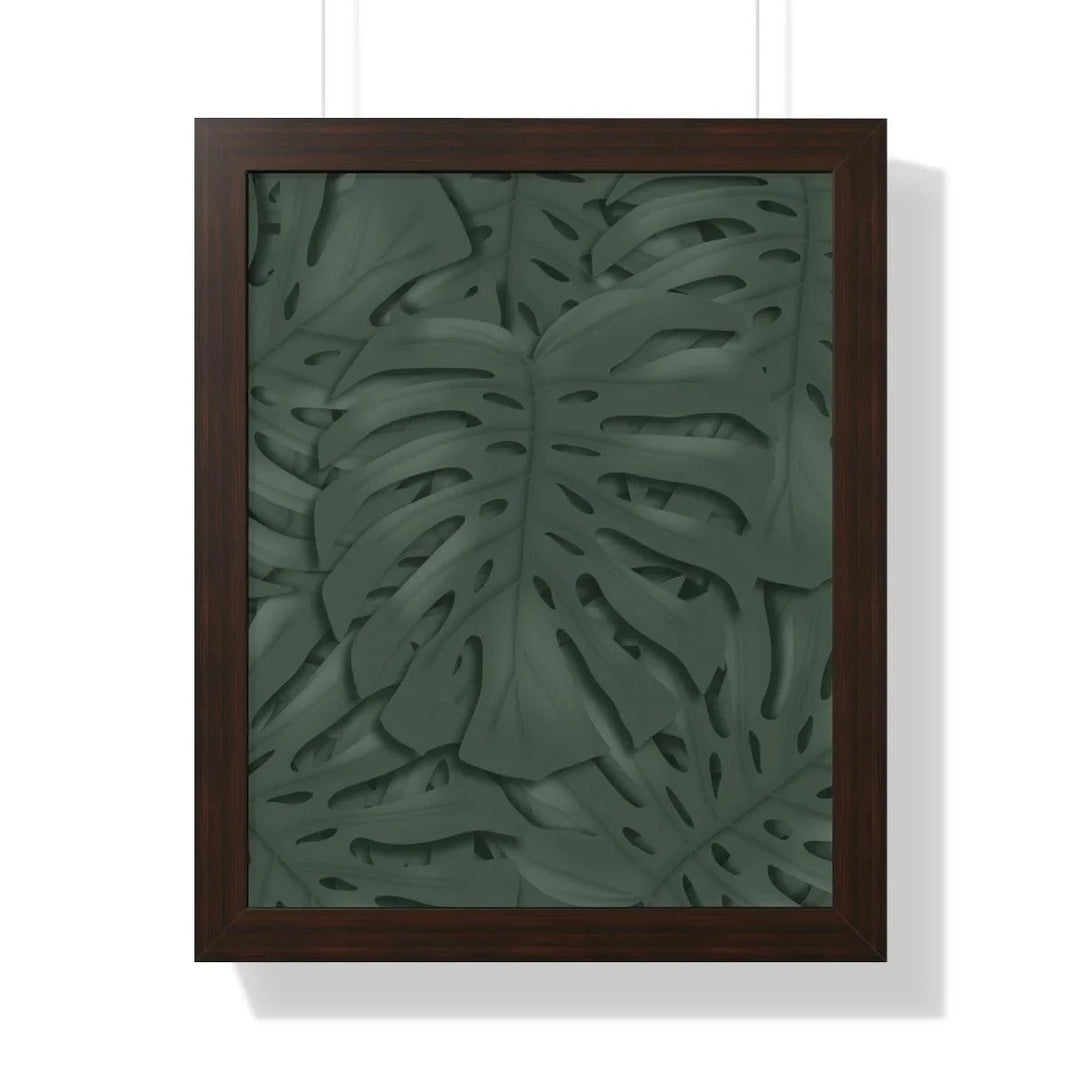 Deep Green Monstera Framed Print, Poster, Laura Christine Photography & Design, Framed, Home & Living, Indoor, Paper, Posters, Laura Christine Photography & Design, laurachristinedesign.com