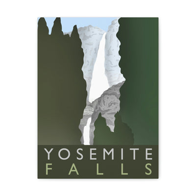 Yosemite Falls Minimalist Canvas