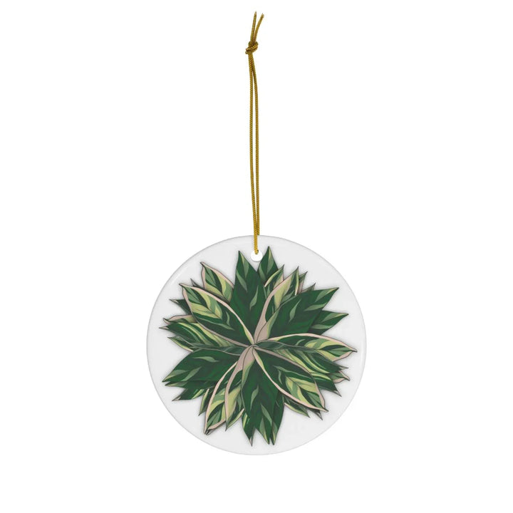 Stromanthe Triostar Ceramic Ornament, Home Decor, Laura Christine Photography & Design, Ceramic, Christmas, Glossy, Holiday Picks, Home & Living, ornament, Ornaments, Seasonal Decorations, Laura Christine Photography & Design, laurachristinedesign.com