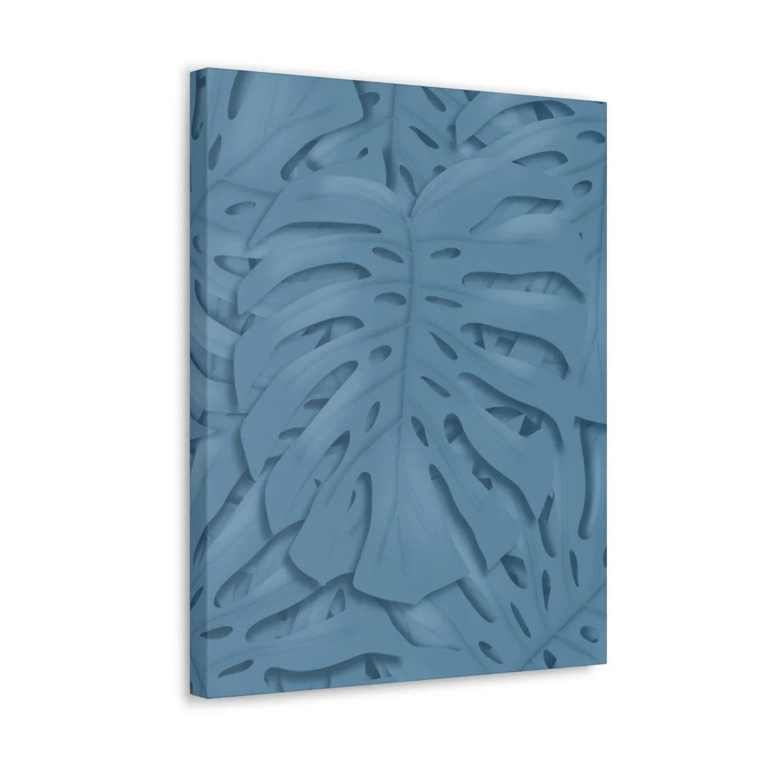 Cerulean Blue Monstera Canvas, Canvas, Laura Christine Photography & Design, Art & Wall Decor, Canvas, Hanging Hardware, Home & Living, Indoor, Laura Christine Photography & Design, laurachristinedesign.com