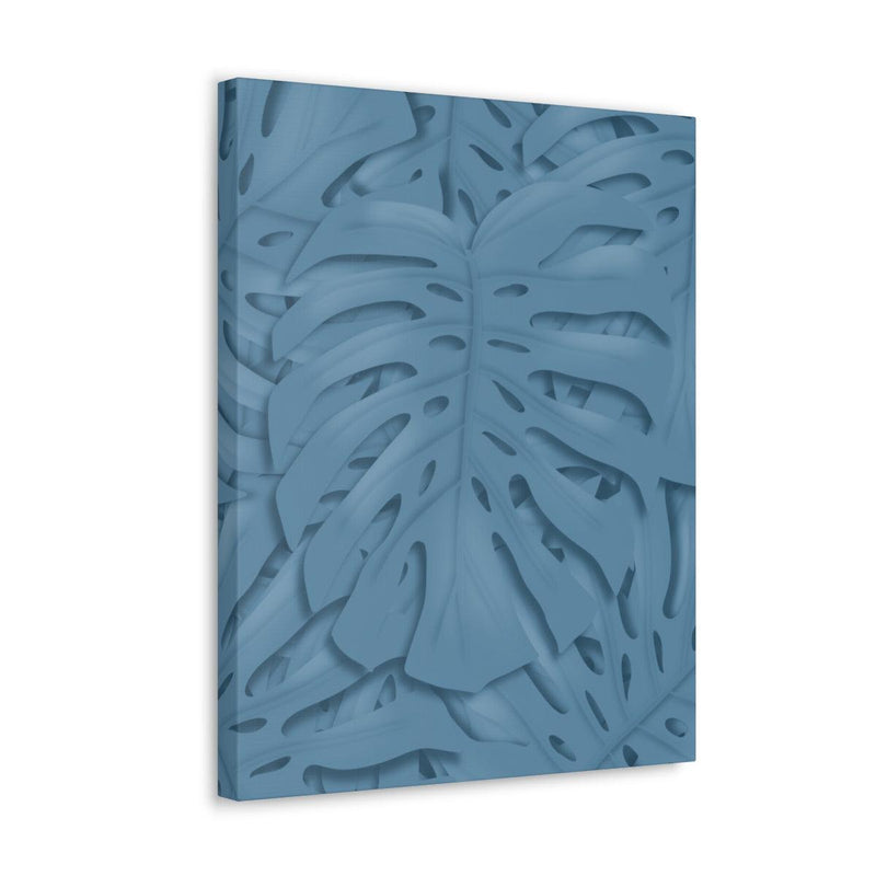 Cerulean Blue Monstera Canvas, Canvas, Laura Christine Photography & Design, Art & Wall Decor, Canvas, Hanging Hardware, Home & Living, Indoor, Laura Christine Photography & Design, laurachristinedesign.com