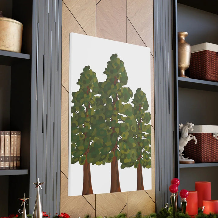 Coastal Redwoods Canvas - Stretched Cotton Canvas Art Print | Matte Finish Wall Hanging Artwork