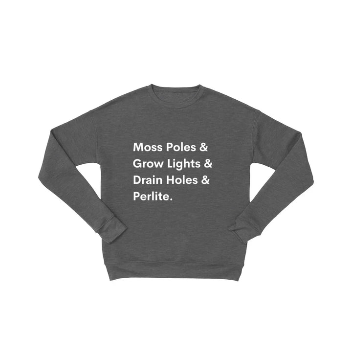 House Plant Sweatshirt – Cozy Cotton Fleece Pullover for Plant Lovers