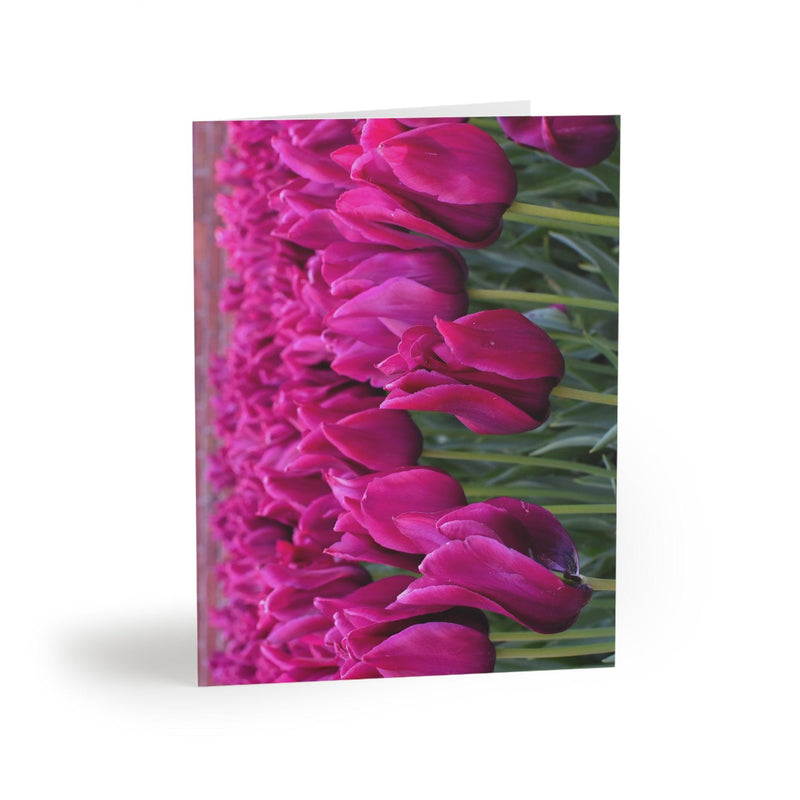 Magenta Tulips Photo Greeting Card, Paper products, Printify, Greeting Card, Holiday Picks, Home & Living, Paper, Postcard, Postcards, Laura Christine Photography & Design, laurachristinedesign.com