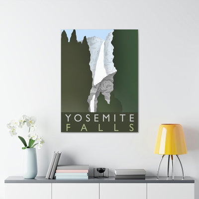 Yosemite Falls Minimalist Canvas, Canvas, Printify, Art & Wall Decor, Canvas, Hanging Hardware, Home & Living, Indoor, Laura Christine Photography & Design, laurachristinedesign.com