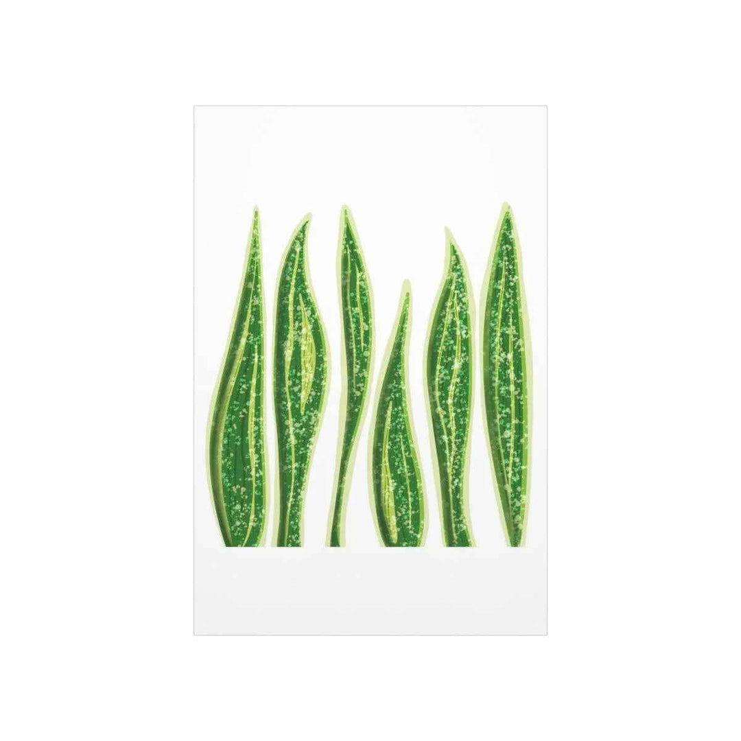 Snake Plant Print – Large Botanical Wall Art Poster | Matte Finish | Unframed