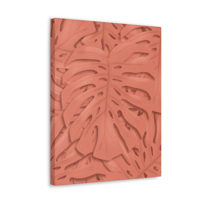 Coral Monstera Canvas, Canvas, Laura Christine Photography & Design, Art & Wall Decor, Canvas, Hanging Hardware, Home & Living, Indoor, Laura Christine Photography & Design, laurachristinedesign.com