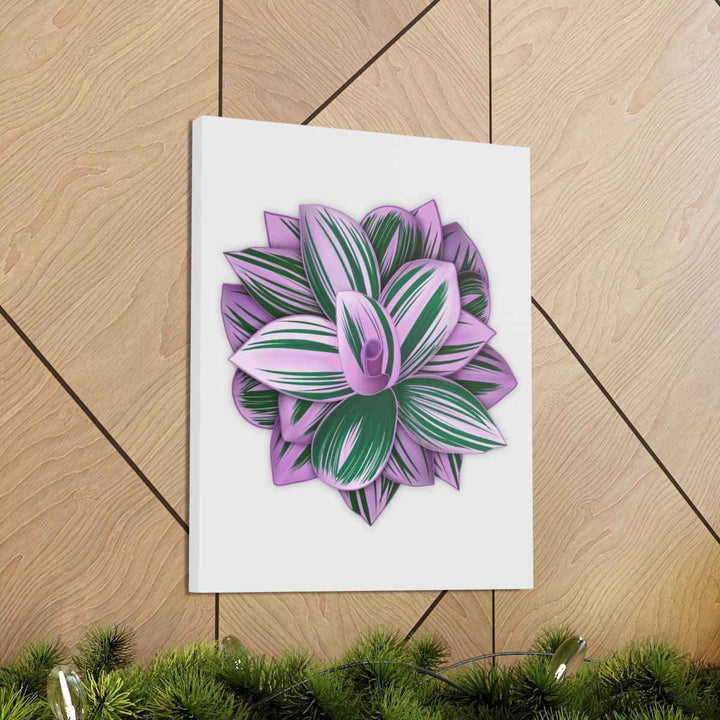 Tradescantia Nanouk Canvas – Botanical Canvas Art Print | Matte Finish Wall Decor