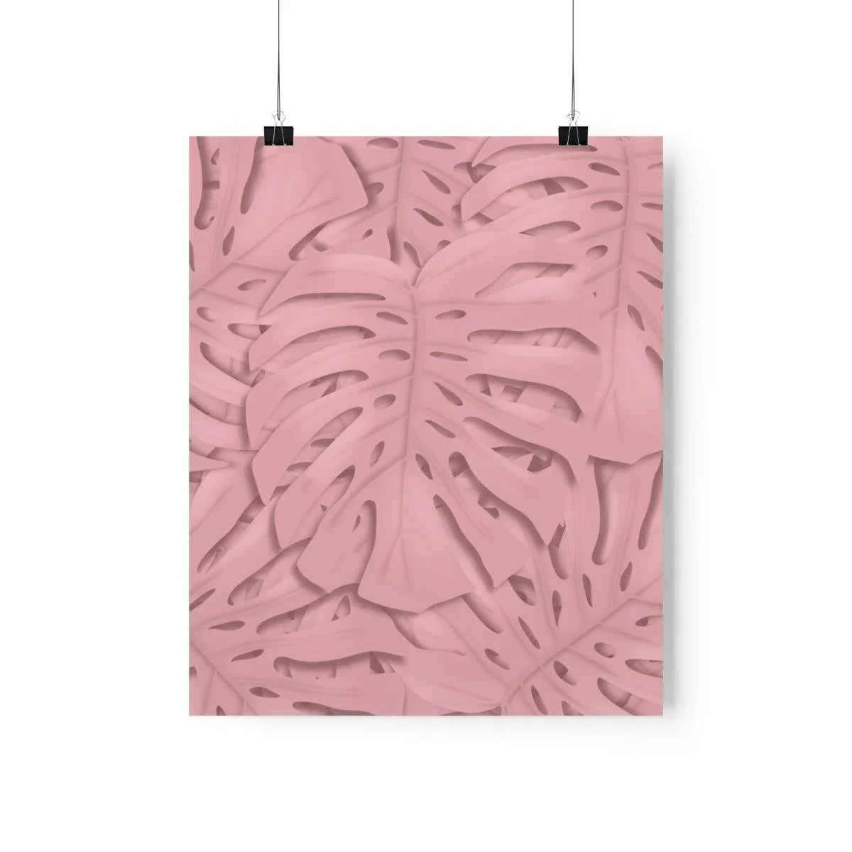 Soft Pink Monstera Print, Poster, Laura Christine Photography & Design, Back to School, Home & Living, Indoor, Matte, Paper, Posters, Valentine's Day promotion, Laura Christine Photography & Design, laurachristinedesign.com
