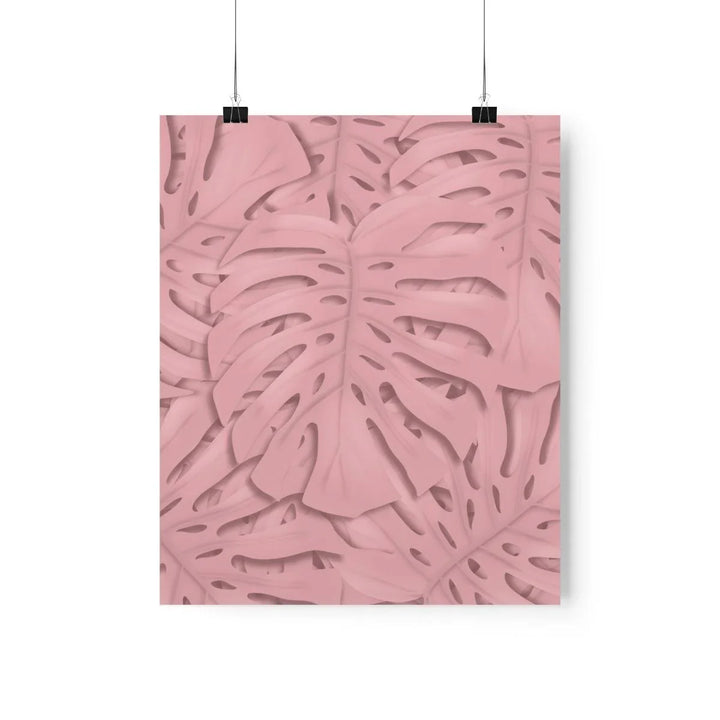 Soft Pink Monstera Print, Poster, Laura Christine Photography & Design, Back to School, Home & Living, Indoor, Matte, Paper, Posters, Valentine's Day promotion, Laura Christine Photography & Design, laurachristinedesign.com