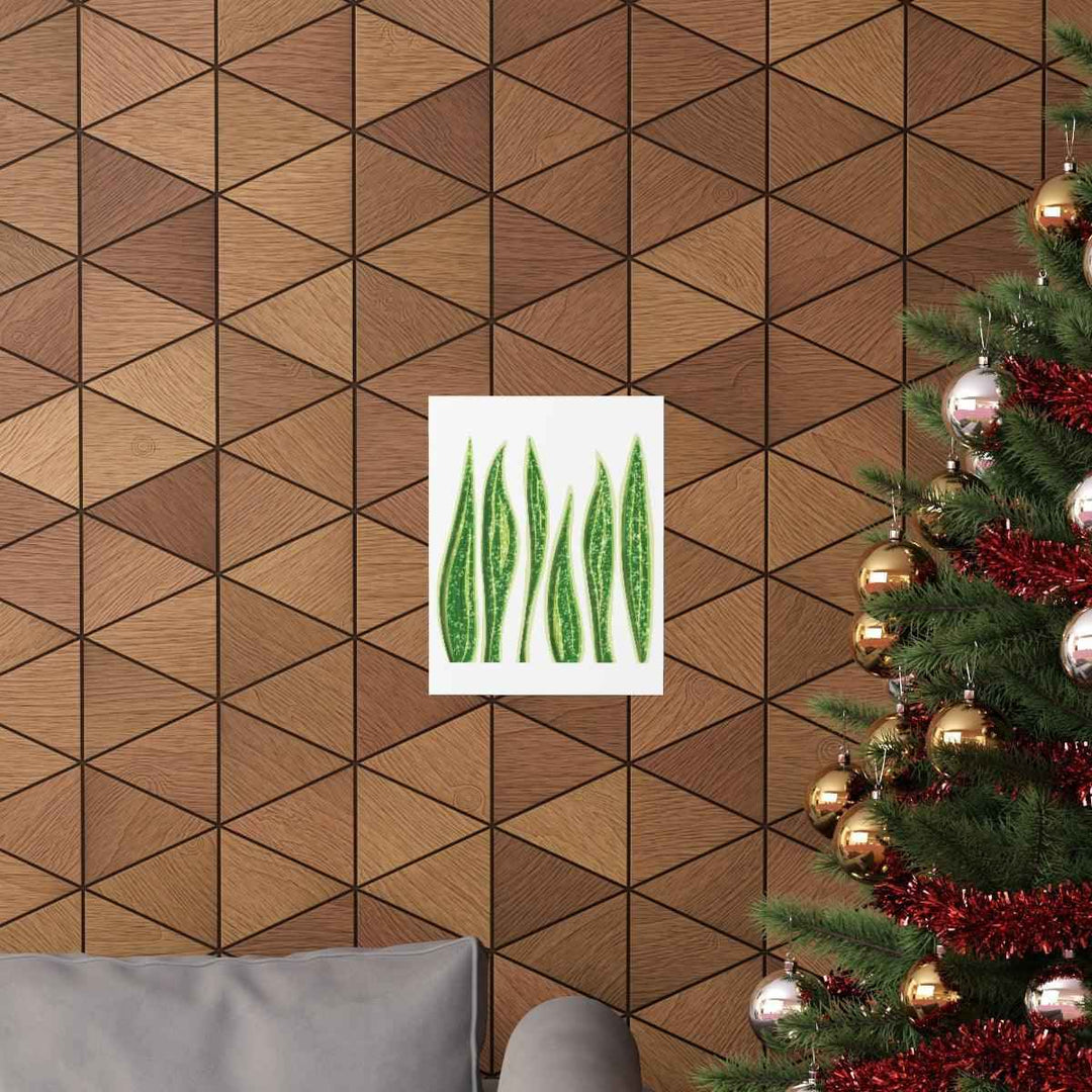 Snake Plant Print – Large Botanical Wall Art Poster | Matte Finish | Unframed