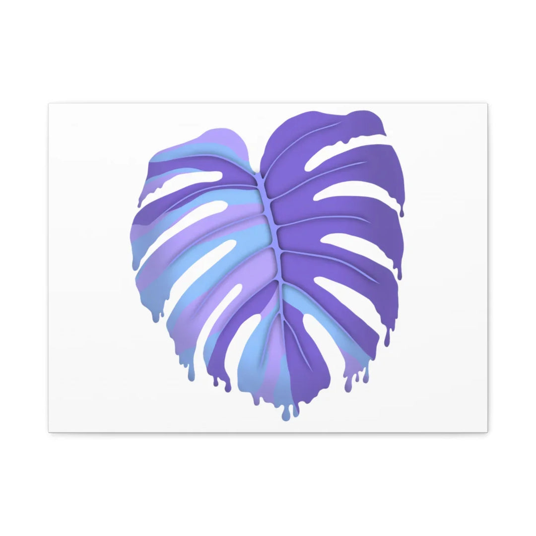 Purple Monstera Canvas - Modern Canvas Art Print | Botanical Wall Decor - Laura Christine Photography & Design