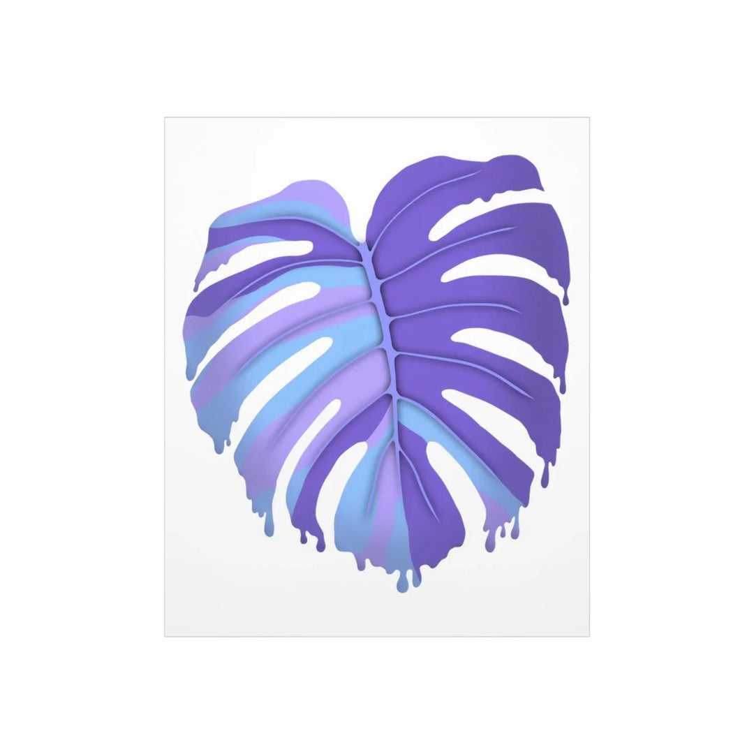 Melting Monstera, Purple - Print, Poster, Laura Christine Photography & Design, Back to School, Home & Living, Indoor, Matte, Paper, Posters, Valentine's Day promotion, Laura Christine Photography & Design, laurachristinedesign.com