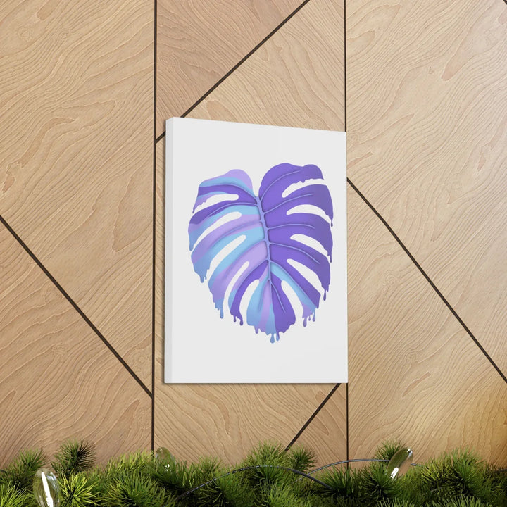 Purple Monstera Canvas - Modern Canvas Art Print | Botanical Wall Decor - Laura Christine Photography & Design