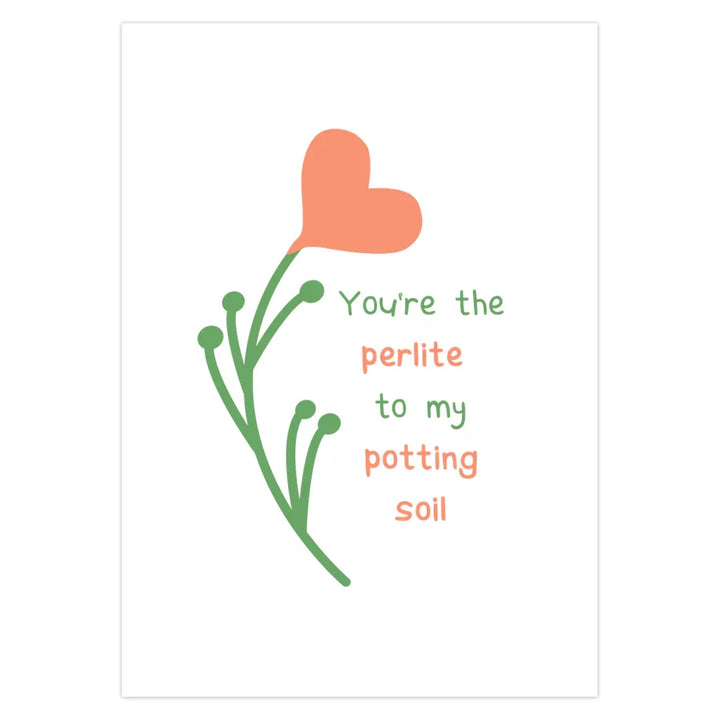 Heart Plant Valentines Card – Botanical Greeting Card With Envelope Included