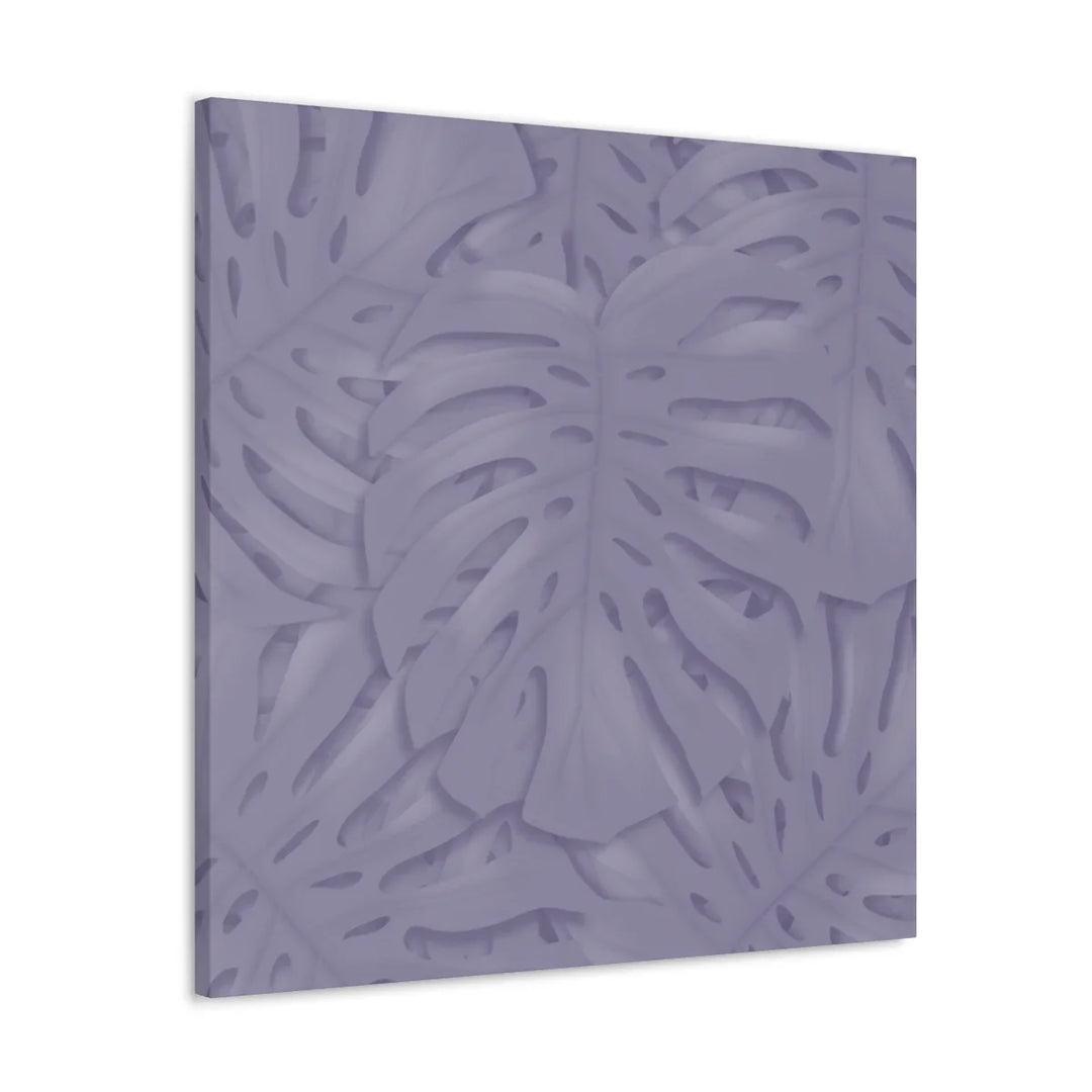 Violet Monstera Canvas – Durable Canvas Art Print With Matte Finish & Botanical Design