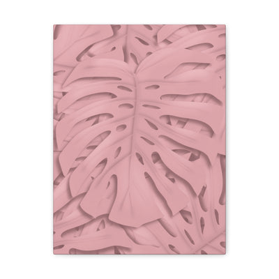 Soft Pink Monstera Canvas