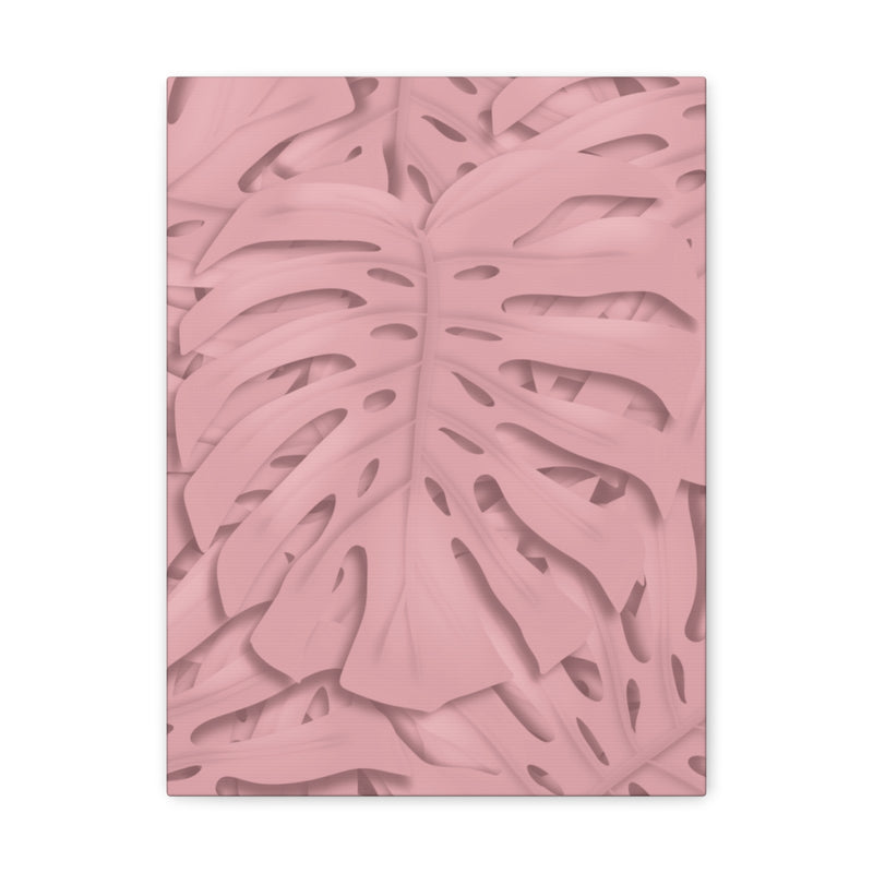 Soft Pink Monstera Canvas