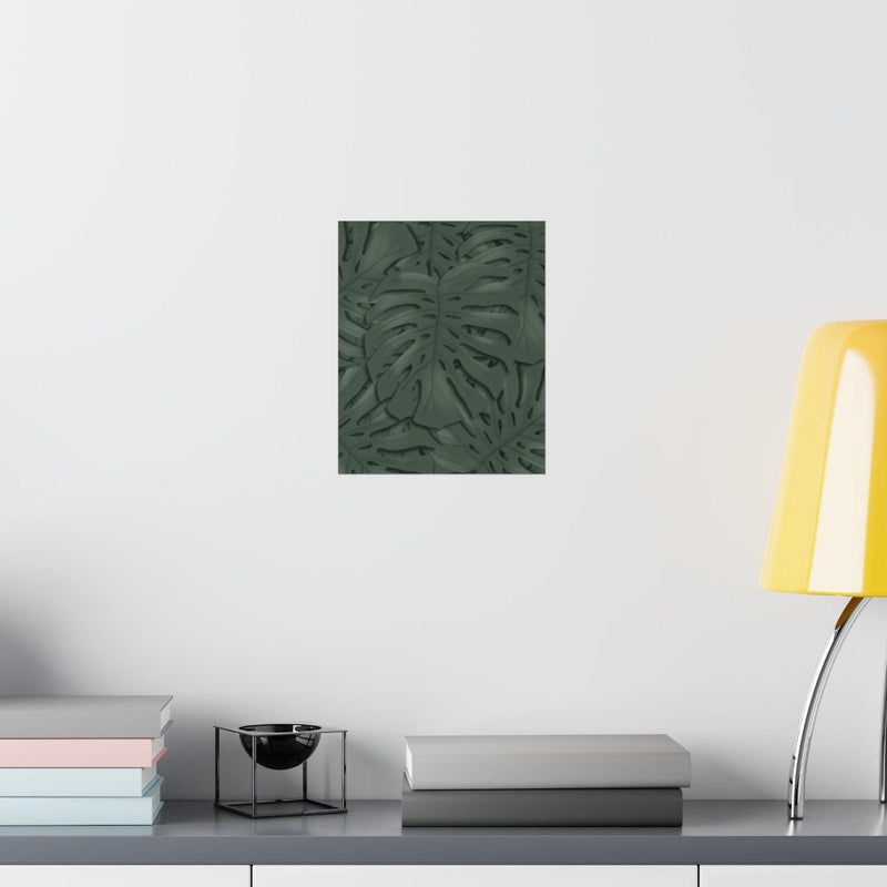 Deep Green Monstera Print, Poster, Laura Christine Photography & Design, Back to School, Home & Living, Indoor, Matte, Paper, Posters, Valentine&