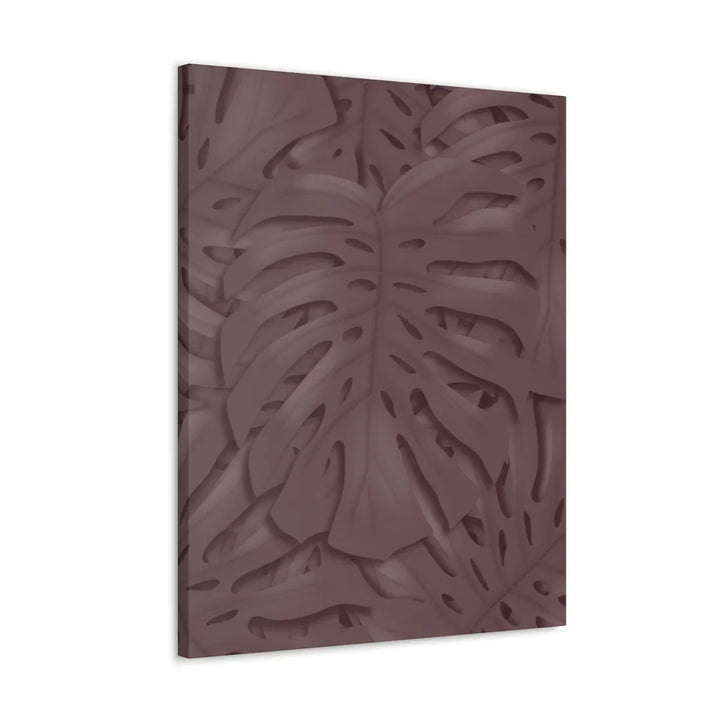Monstera Canvas Art | Durable Matte Finish Canvas Art Print with Natural Leaf Hole Decor