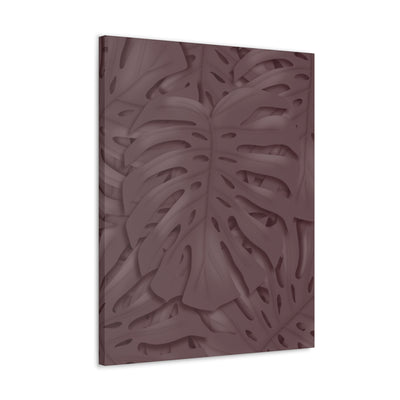 Merlot Monstera Canvas