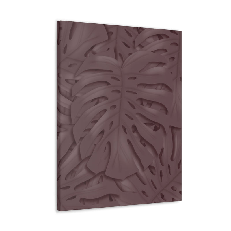 Merlot Monstera Canvas