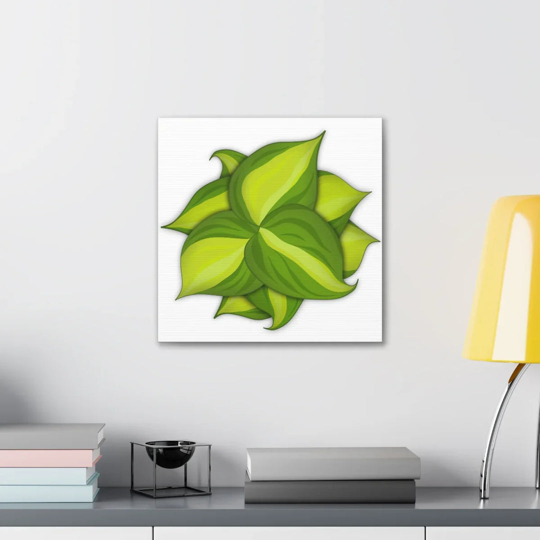 Philodendron Brasil Canvas - Botanical Canvas Art Print With Matte Finish & Durable Hanging - Laura Christine Photography & Design