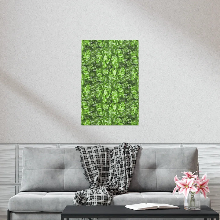 Aglaonema Pictum Print – Rare Tricolor Leaf Poster | Museum-Grade Paper | Unframed