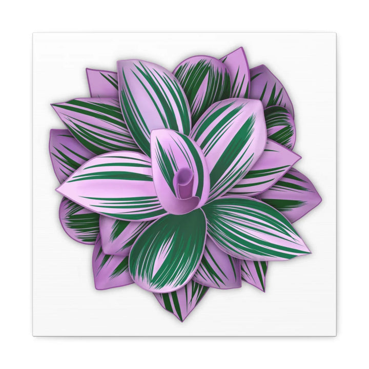 Tradescantia Nanouk Canvas – Botanical Canvas Art Print | Matte Finish Wall Decor - Laura Christine Photography & Design