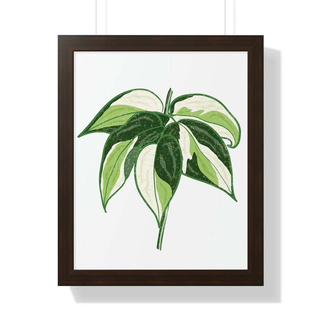 Philodendron 'Cream Splash' Framed Print, Poster, Printify, Framed, Home & Living, Indoor, Paper, Posters, Laura Christine Photography & Design, laurachristinedesign.com