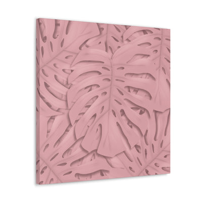 Soft Pink Monstera Canvas