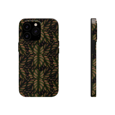 Calathea Pinstripe Phone Case, Phone Case, Printify, Accessories, Glossy, iPhone Cases, Matte, Phone accessory, Phone Cases, Samsung Cases, Laura Christine Photography & Design, laurachristinedesign.com