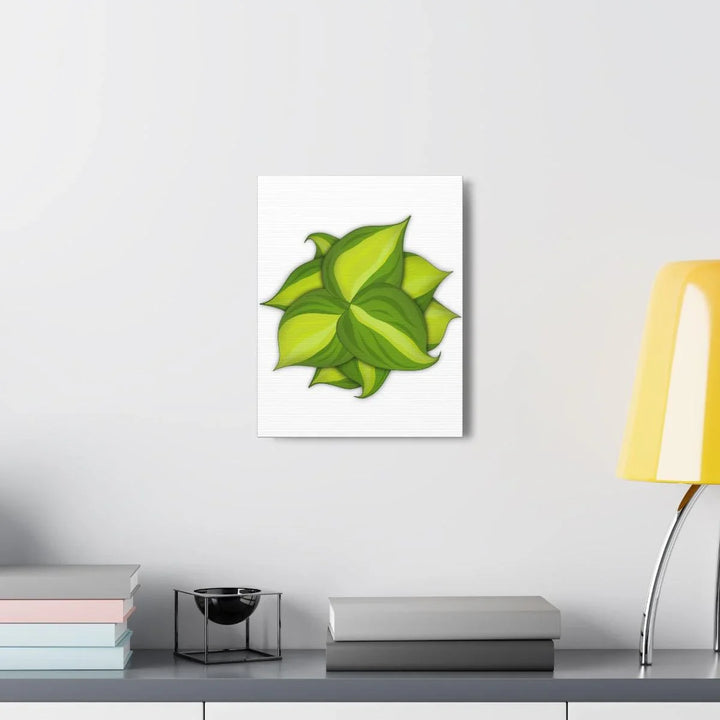 Philodendron Brasil Canvas - Botanical Canvas Art Print With Matte Finish & Durable Hanging - Laura Christine Photography & Design