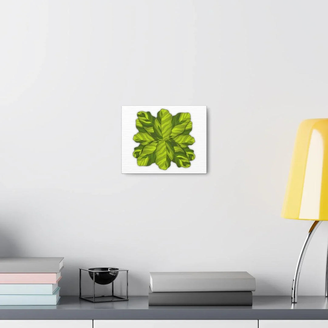 Calathea Yellow Fusion Canvas – Botanical Canvas Print With Unique Leaf Pattern Art - Laura Christine Photography & Design
