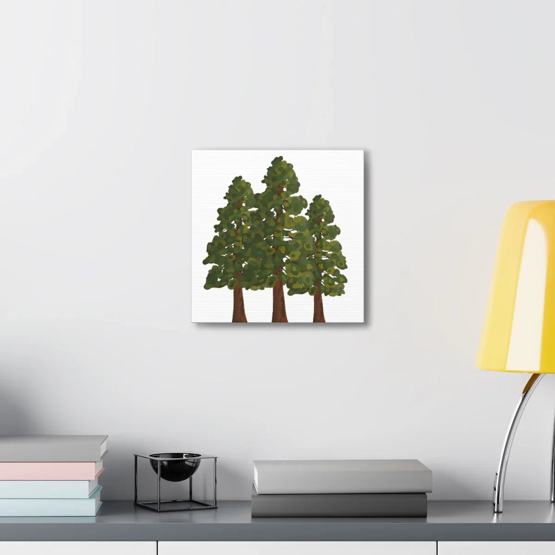 Coastal Redwoods Canvas - Stretched Cotton Canvas Art Print | Matte Finish Wall Hanging Artwork