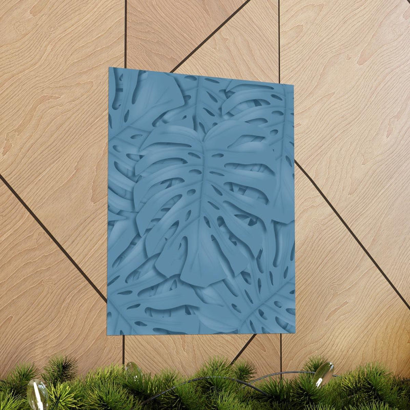 Cerulean Blue Monstera Print, Poster, Laura Christine Photography & Design, Back to School, Home & Living, Indoor, Matte, Paper, Posters, Valentine&