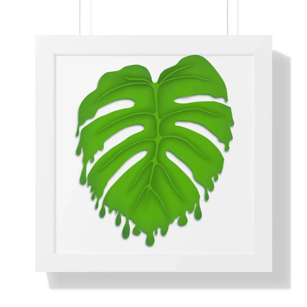 Melting Monstera Framed Print, Poster, Laura Christine Photography & Design, Framed, Home & Living, Indoor, Paper, Posters, Laura Christine Photography & Design, laurachristinedesign.com