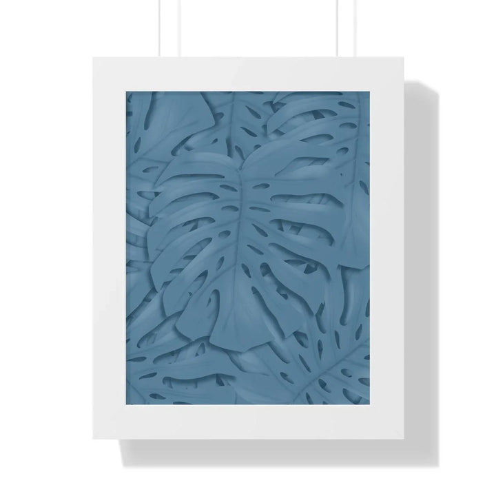 Cerulean Blue Monstera Framed Print, Poster, Laura Christine Photography & Design, Framed, Home & Living, Indoor, Paper, Posters, Laura Christine Photography & Design, laurachristinedesign.com