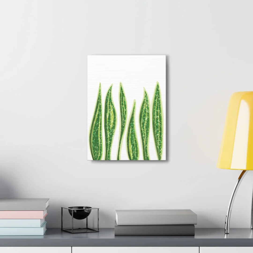 Snake Plant Canvas | Botanical Canvas Decor - Matte Finish Artwork for Living Room - Laura Christine Photography & Design