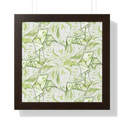 Snow Queen Pothos Framed Print, Poster, Laura Christine Photography & Design, Framed, Home & Living, Indoor, Paper, Posters, Laura Christine Photography & Design, laurachristinedesign.com