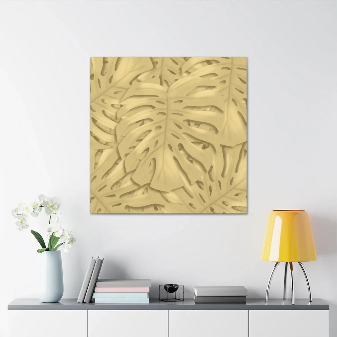 Golden Monstera Canvas, Canvas, Laura Christine Photography & Design, Art & Wall Decor, Canvas, Hanging Hardware, Home & Living, Indoor, Laura Christine Photography & Design, laurachristinedesign.com