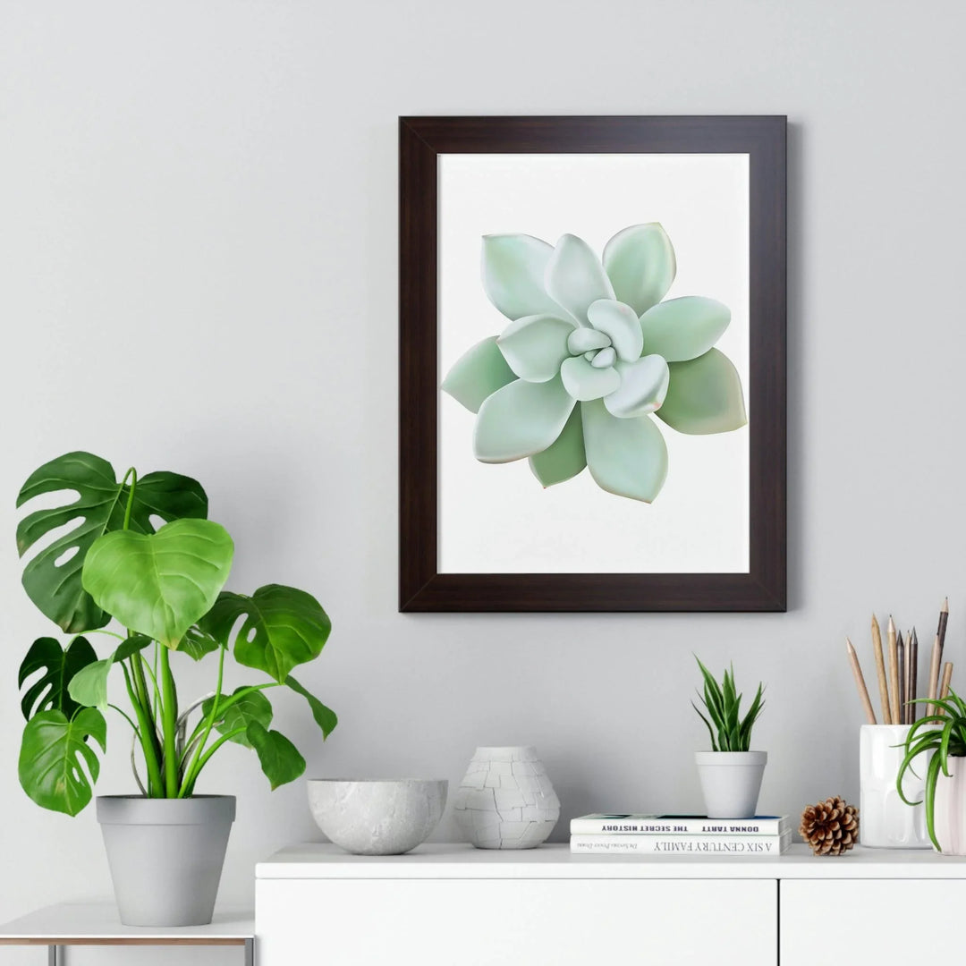 Pachyveria Haagei Succulent Framed Print, Poster, Printify, Framed, Home & Living, Indoor, Paper, Posters, Laura Christine Photography & Design, laurachristinedesign.com