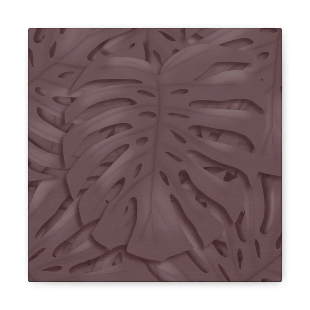 Monstera Canvas Art | Durable Matte Finish Canvas Art Print with Natural Leaf Hole Decor
