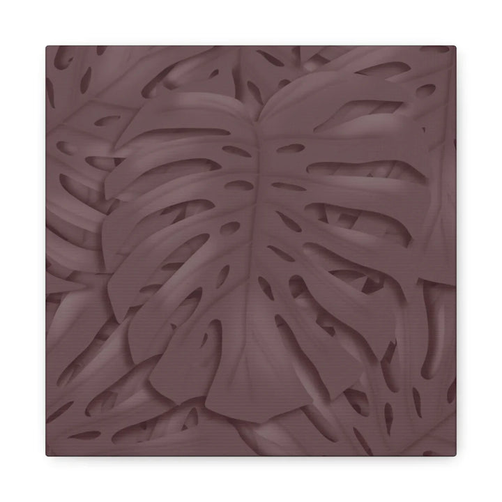 Monstera Canvas Art | Durable Matte Finish Canvas Art Print with Natural Leaf Hole Decor