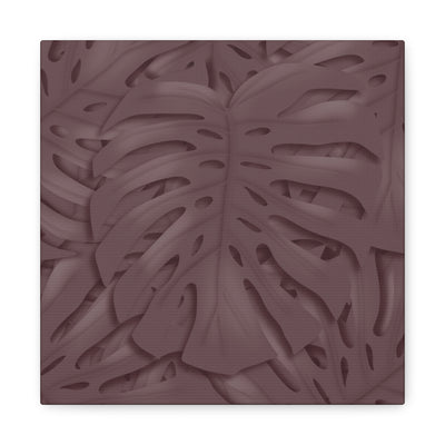 Merlot Monstera Canvas