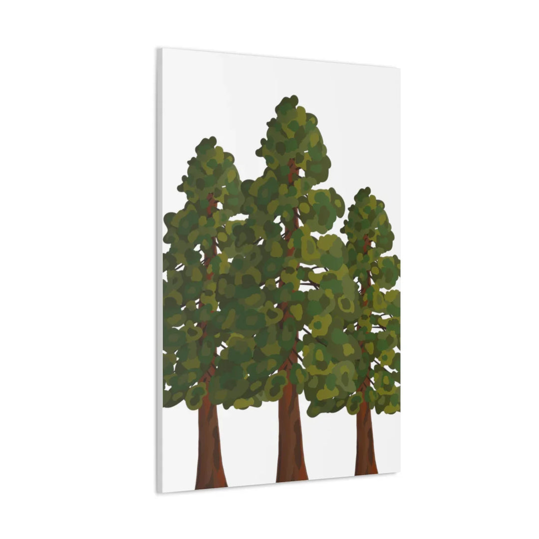 Coastal Redwoods Canvas - Stretched Cotton Canvas Art Print | Matte Finish Wall Hanging Artwork