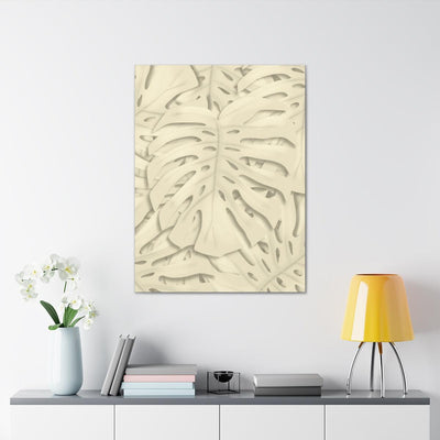 Soft Beige Monstera Canvas, Canvas, Laura Christine Photography & Design, Art & Wall Decor, Canvas, Hanging Hardware, Home & Living, Indoor, Laura Christine Photography & Design, laurachristinedesign.com